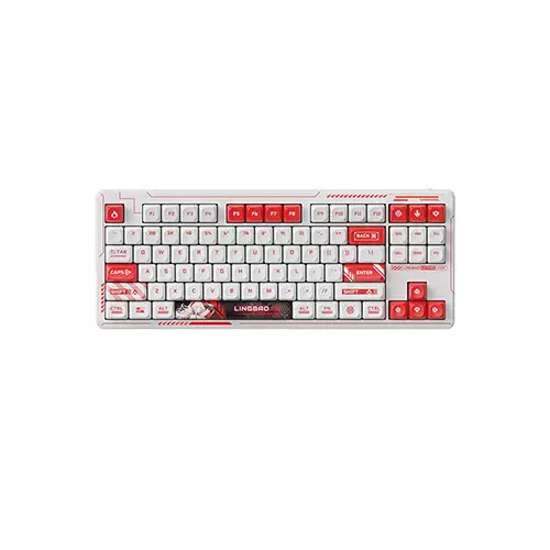 LINGBAO K87 Pro Tri-mode Gasket Structrue Hot Swap RGB Mechanical Keyboard (Serafina)