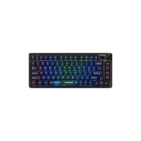 Lingbao MK75 Tri-Mode Mechanical Keyboard (Black Transparent)