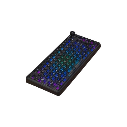 Lingbao MK75 Tri-Mode Mechanical Keyboard (Black Transparent) - 3