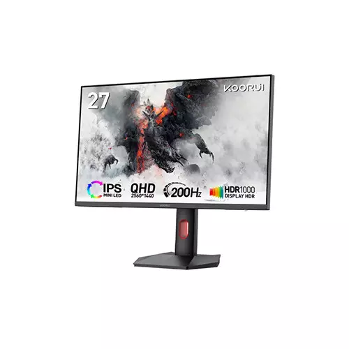 Koorui S2721PM 27 Inch QHD mini LED Monitor Black-gallery-3
