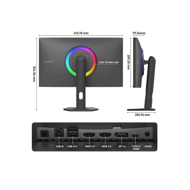 KOORUI S2741LM 27-inch UHD 160Hz/FHD 320Hz Dual-Mode IPS Gaming Monitor - 2