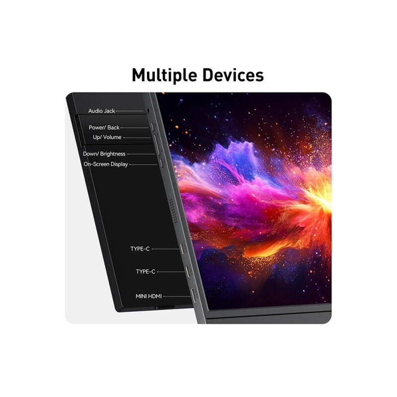 KOORUI E1512A 15.6 inch FHD 1080P IPS Portable Gaming Monitor - 1
