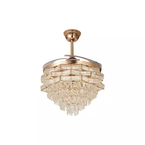 Qulik Q-K6323
 48 Inch Decorative Chandelier Ceiling Fan With Light and Remote