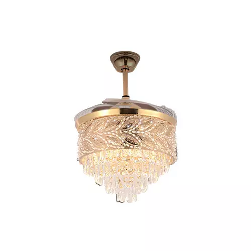 Qulik Q-K6351 48 Inch Decorative Chandelier Ceiling Fan With Light and Remote