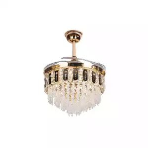 Qulik Q-K6251 48 Inch Decorative Chandelier Ceiling Fan With Light and Remote