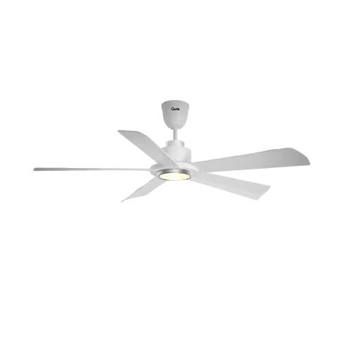 Qulik Quantom UL 56" Decorative Silent Ceiling Fan With Light & Remote (Pearl White)