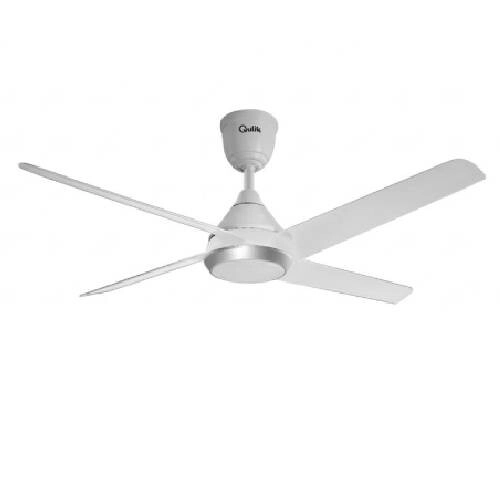 Qulik Alpha Edge 4B 53 Inch Remote Control Under-light Ceiling Fan (Pearl White)