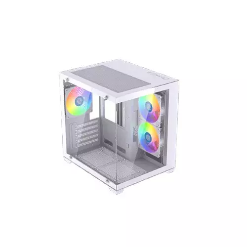 Maxcool Inferno MC5 Micro ATX Gaming Computer Case (White)