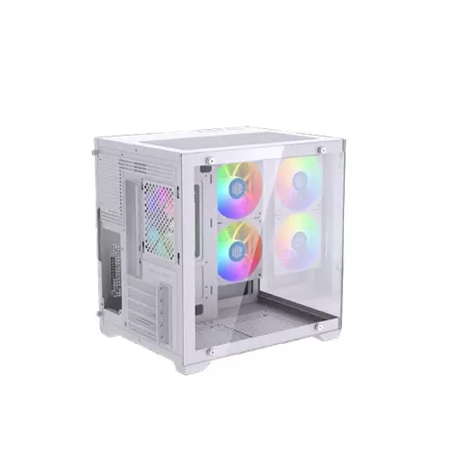 Maxcool Inferno MC5 Micro ATX Gaming Computer Case (White)-gallery-1