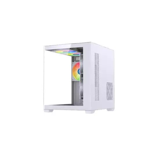 Maxcool Inferno MC5 Micro ATX Gaming Computer Case (White)-gallery-2