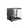 Maxcool PANDA MC7 Mid-Tower ATX Gaming Black Computer Case With 7 Infinity ARGB Fans-2