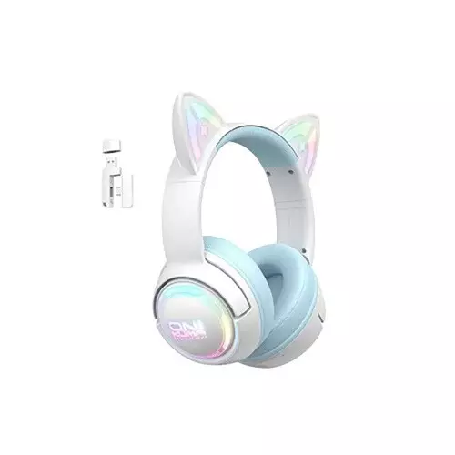 ONIKUMA GT838 Wireless RGB Gaming Blue Headset with Microphone