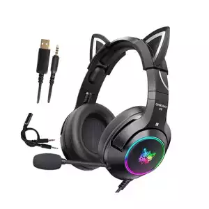 ONIKUMA K9 RGB Stereo Gaming Headset with Cat Ears (Black)