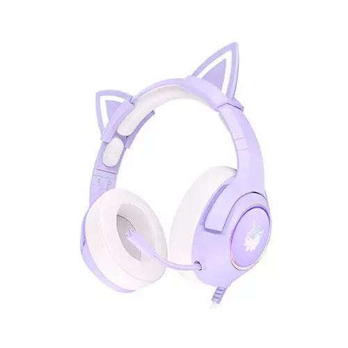 ONIKUMA K9 RGB Stereo Gaming Headset with Cat Ears (Purple)