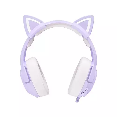 ONIKUMA K9 RGB Stereo Gaming Headset with Cat Ears (Purple)-gallery-2