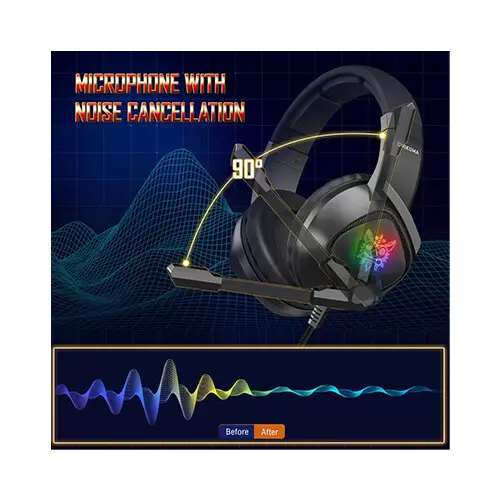ONIKUMA K19 RGB Gaming Headphone (Black)-gallery-1