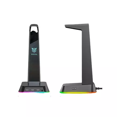 ONIKUMA ST-2 RGB Gaming Black Headphone Stand-gallery-1