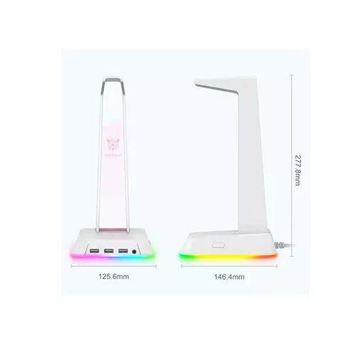 ONIKUMA ST-2 RGB Gaming White Headphone Stand-gallery-1