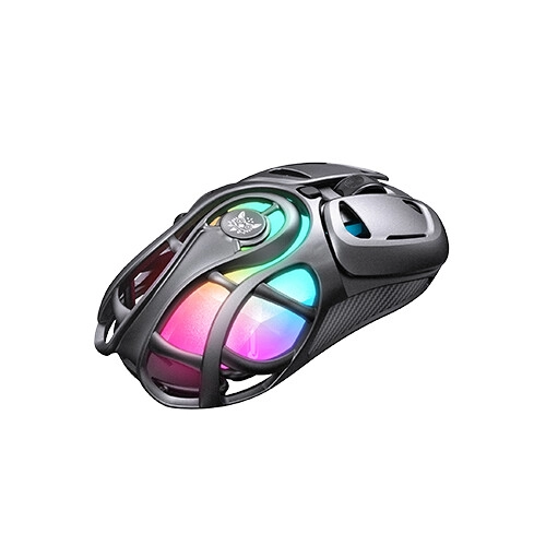ONIKUMA DM02 Honeycomb Tri-Mode RGB Wireless Gaming Mouse (Gray) - 1