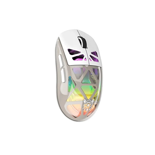 ONIKUMA CW930 3600 DPI RGB Tri-Mode Wireless Gaming Mouse (White) - 2