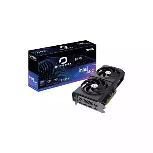 ONIX ODYSSEY Intel Arc B570 GDDR6 Graphics Card (Black)