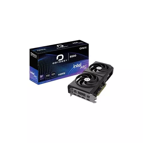 ONIX ODYSSEY Intel Arc B580 12GB GDDR6 Graphics Card (Black)