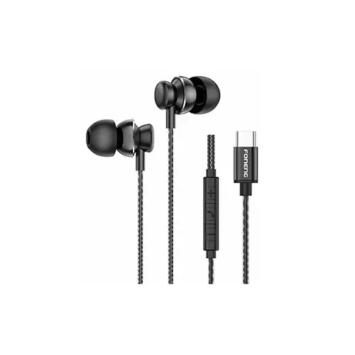 FONENG T67 Type-C Heavy Bass In-Ear Wired Earphone-2