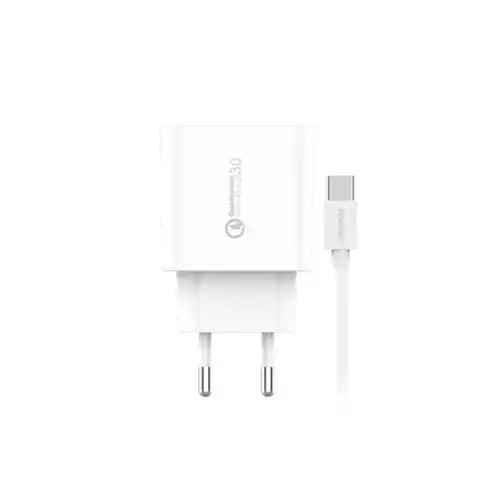 FONENG QC3 18W Fast Charger with Cable Type - C 6A
