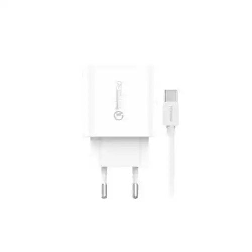 FONENG EU46 QC3 18W Fast Charger Power Adapter with Type - C Cable