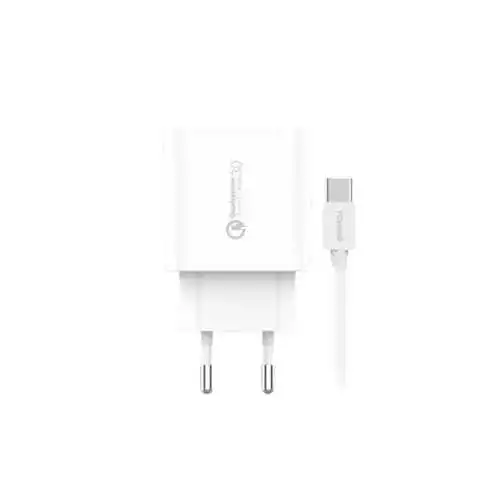 FONENG EU46 QC3 18W Fast Charger Power Adapter with Type - C Cable