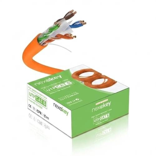 Nexakey NX-GLD56C6 CAT6 CCA 100 Meter UTP Cable - 1