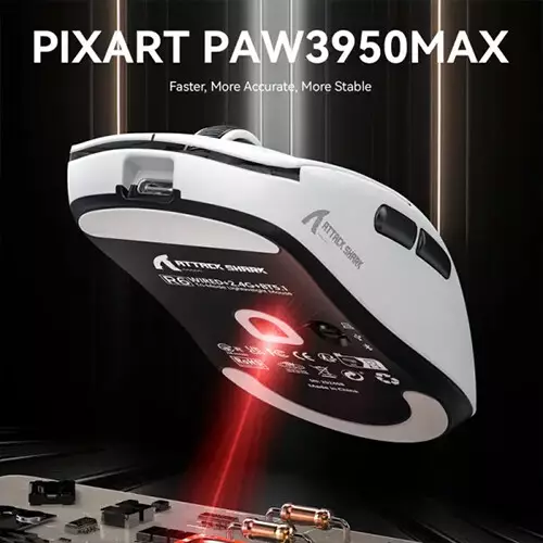 ATTACK SHARK R6 8K Tri-Mode 42000 DPI Gaming Mouse (White)-gallery-2