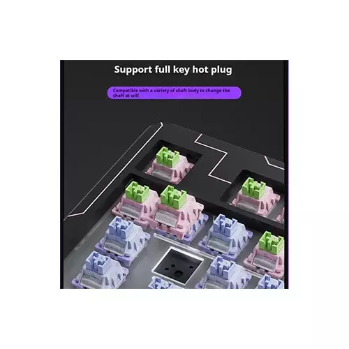 LINGBAO K87 Tri-Mode HI-FI Wireless RGB Mechanical Keyboard-gallery-4