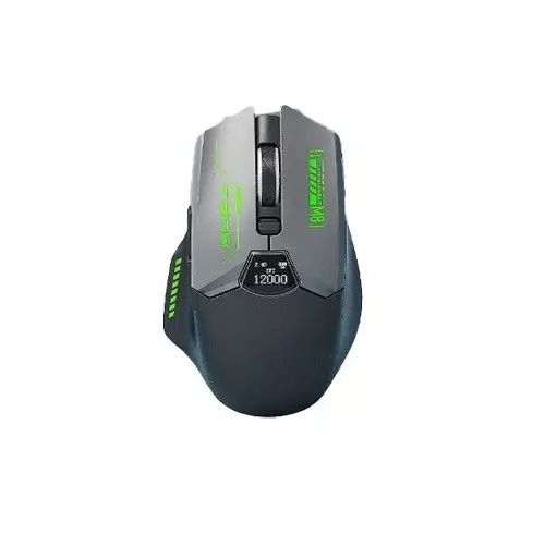LINGBAO M8 Tri-Mode Wireless Gaming Mouse with Display (Black)