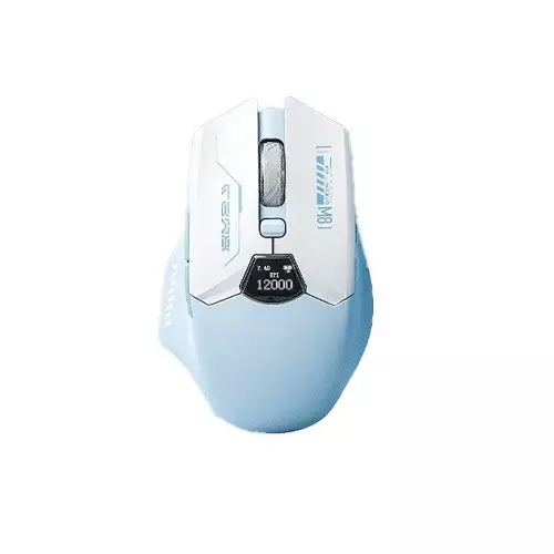 LINGBAO M8 Tri-Mode Wireless Gaming Mouse with Display (Blue)