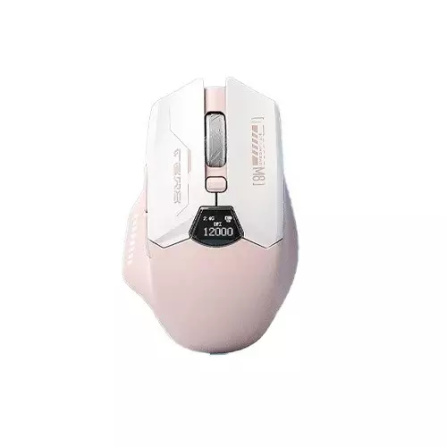LINGBAO M8 Tri-Mode Wireless Gaming Mouse with Display (Pink)