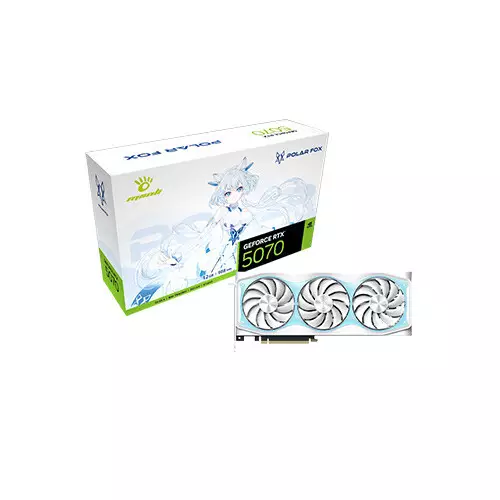 Manli Polar Fox GeForce RTX 5070 OC 12GB GDDR7 Graphics Card