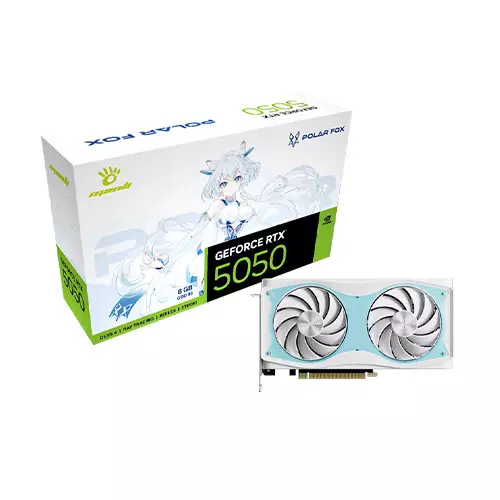 Manli Polar Fox GeForce RTX 5050 OC 8GB GDDR6 Graphics Card