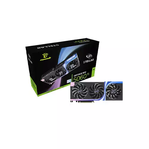 Manli Stellar GeForce RTX 5060 Ti OC 16GB GDDR7 Graphics Card (Black)