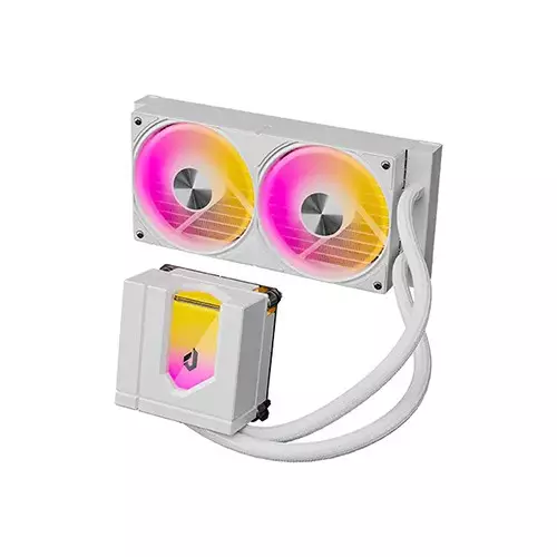 upHere E240TC 240mm ARGB AIO Liquid CPU Cooler (White)
