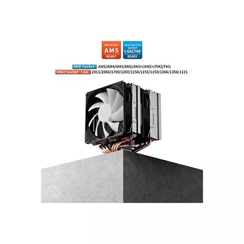 upHere D6SEC ARGB CPU Air Cooler (Black)-gallery-3