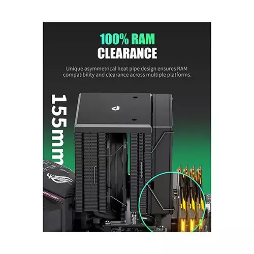 upHere UE2KC6 ARGB CPU Air Cooler (Black)-gallery-3