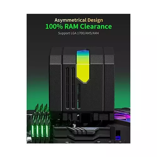 upHere UP2KC8C ARGB CPU Air Cooler (Black)-gallery-3