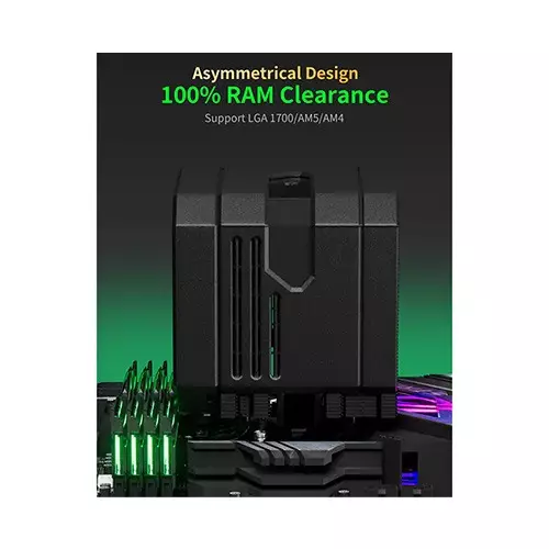 upHere UP2K6 CPU Air Cooler (Black)-gallery-3