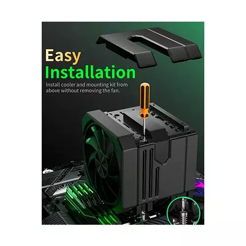 upHere UP2K6 CPU Air Cooler (Black)-gallery-4