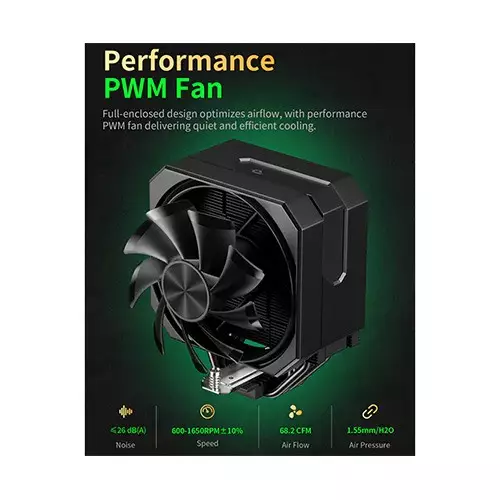 upHere UP1K4 CPU Air Cooler (Black)-gallery-1