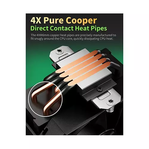 upHere UP1K4 CPU Air Cooler (Black)-gallery-2