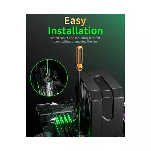 upHere UP1K4 CPU Air Cooler (Black)-gallery-4