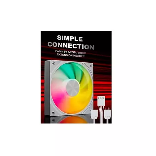 UpHere U3TC1 ARGB 120mm White Case Fan-gallery-3