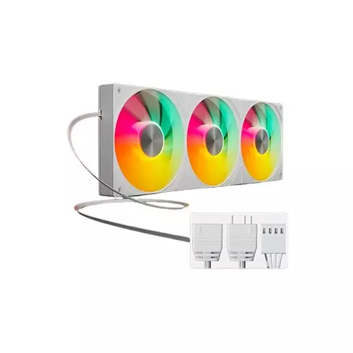 UpHere U3TC3 ARGB All-in-One White Case Fan-gallery-1